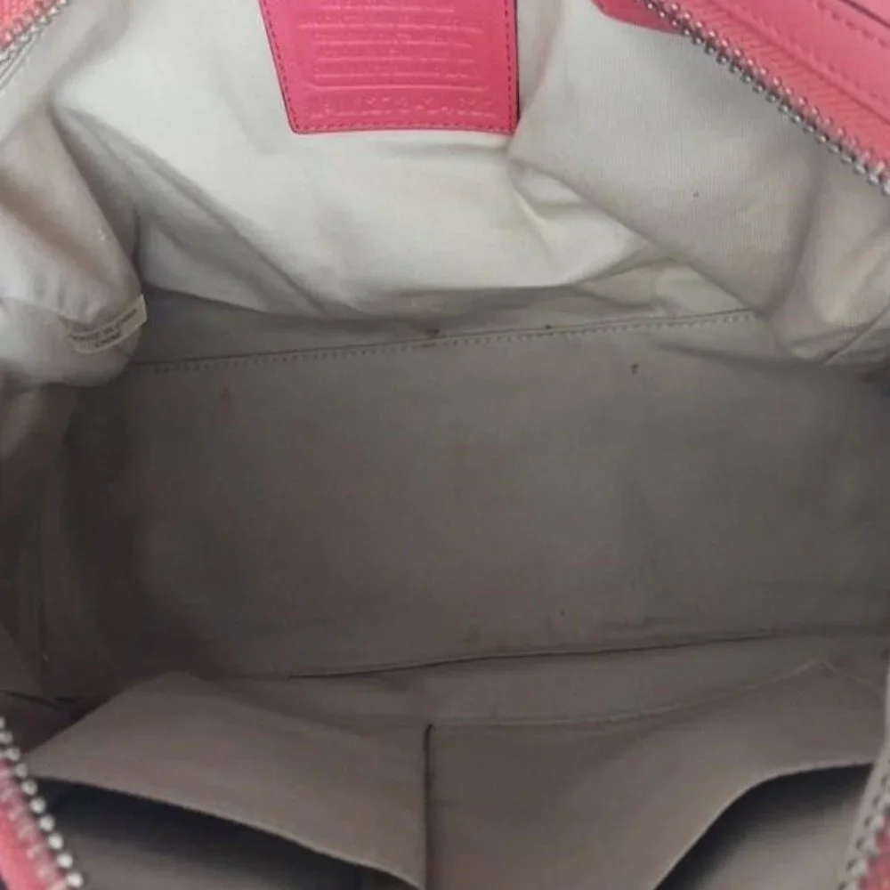 GUC Coach Legacy Haley Leather Handbag Coral